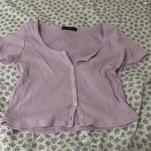 brandy melville short sleeve cardigan in pink